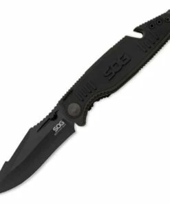 Budget 🌟 SOG Bootcamp Mini Folder, Black 8Cr13MoV, Black GRN Handle 🧨