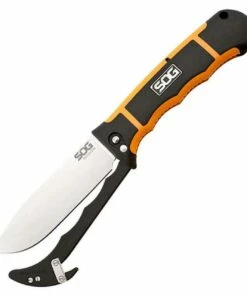 Best deal 🌟 SOG Rotohook Fixed Blade, 8Cr13MoV, Black and Orange FRN Handle ⭐