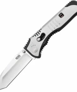Best deal ✔️ SOG Flashback A/O Folder, Tanto Satin AUS-8 Steel, Stainless Steel Handle ⭐