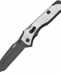Discount 👍 SOG Flashback A/O Folder, AUS-8 Steel, Stainless Steel Handle ❤️