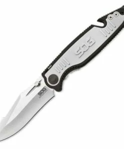 Wholesale 🔔 SOG Boot camp Mini Folder, Satin 8Cr13MoV, Black GRN/Aluminum Handle 🌟