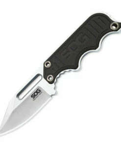 Buy 👍 Sog Mini Instinct, NB1002-CP, Satin Clip Point, Black G-10 Handle, Fixed Blade 4.8" 😀