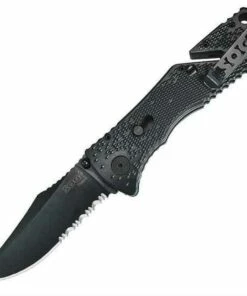 Best Pirce 🛒 SOG Trident, Zytel Handle, Black TiNi Blade, ComboEdge 🎁