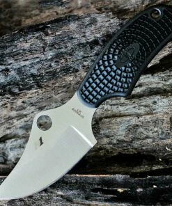 Outlet 🔔 Spyderco Knives Spyderco ARK 4.98" Fixed Blade, FB35PBK, H-1 Blade Steel with Black FRN Handles ⭐