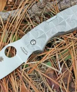 Outlet 🌟 Spyderco Knives Spyderco Chaparral Stepped Titanium C152STIP, 2.75" CTS XHP Plain Blade ✨