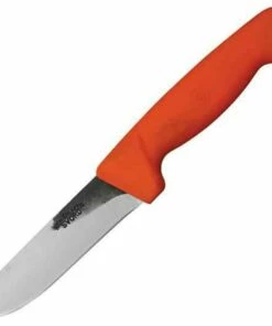 Best deal 👍 Svord Knives Svord SVKGO Kiwi General Outdoors, 4.75" SS Plain Blade, Orange Poly Handle, Black Leather Sheath 😍