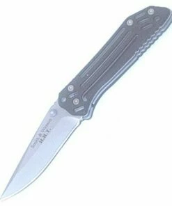 New 🌟 Smith and Wesson Smith & Wesson HRT Folder, 3.50" Blade, Anodized Aircraft Aliminum Handle, Plain Edge 🌟