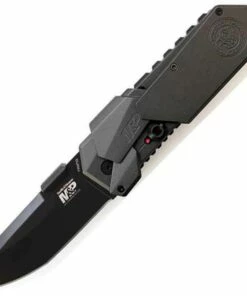 Flash Sale 😀 Smith and Wesson Smith & Wesson Military & Police M.A.G.I.C. Assisted Opening Knife 3 1/2 in. Plain Edge Clip Point Blade Aluminum Handle 💯