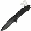 Cheap 👏 Tac Force Speed Assisted Rescue, Stainless Blade, Black Finish Aluminum Handles ✔️