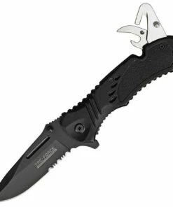 Cheap 👏 Tac Force Speed Assisted Rescue, Stainless Blade, Black Finish Aluminum Handles ✔️