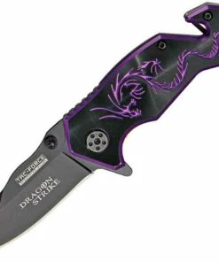Discount 😍 Tac Force Dragon Strike A/O, Stainless Blade, Purple Anodized Aluminum Handles ✨