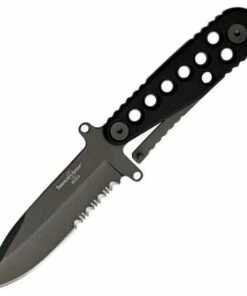 Best Sale ❤️ Timberline Tactical ECS. 8 1/8", Spear Point Blade, Black Zytel Handles, ComboEdge 👍