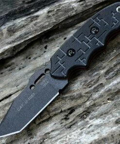 Best deal 🔔 Tops C.A.T. 203 Cryptic Cyber Scales, 3.25 in. Tanto-Styled 1095 Blade Steel, Black G-10 Handle, Overall Length 7.25" 🔔