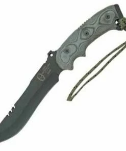 Flash Sale ⌛ Tops Anaconda Bowie, Black Linen Micarta, Nylon Sheath ❤️