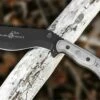 Hot Sale 🔥 TOPS Knives Bushcrafter Kukuri 7.0, 1095 High Carbon Steel, Black Linen Micarta Handle 🔔