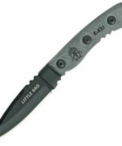 Outlet 😍 Tops Little Bro. 6 7/8 in. Black Traction Coating, Black Micarta 🤩