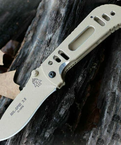 Deals 😍 TOPS MIL-SPIE 3.5, 3.5" N690Co Plain Blade, Coyote Tan Aluminum Handle 💯