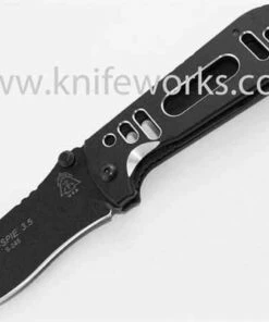 Best Pirce ✨ TOPS MIL-SPIE 3.5, 3.5" N690Co Plain Blade, Black Aluminum Handle 🧨