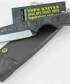 Deals ❤️ TOPS Knives Scandi Fixed Blade, 1095 High Carbon Steel, Green/Black G-10 Handle 😍