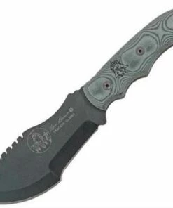 Budget 🧨 Tops Tom Brown Tracker, Black Linen Micarta Handle, Kydex Sheath 😀