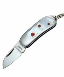 Promo 🔥 Moki Mini Pendant, White M.O.P. w/Apple Coral Dots, Plain ✔️