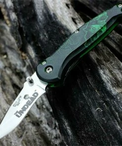 Cheapest 🔔 Bear Ops BC37002 The Undead Series, 2.5" 14C28N SS Plain Blade, Reaper Z Aluminum Handle 👍