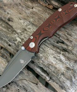 Outlet ✨ Kizer Cutlery Kizer V4412A2 Bolt Vanguard Series 3.5 in. VG-10 Red/Black G-10 Folder 👍