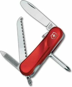 Discount 🤩 Victorinox Swiss Army Delemont Junior 09, Red Zytel Handle 🧨