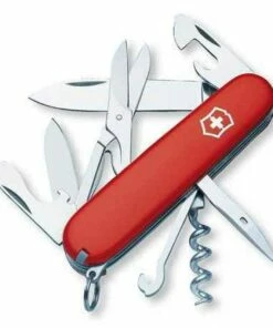 Cheap 🌟 Victorinox Swiss Army Climber Red w/Black Leather Pouch 🔥