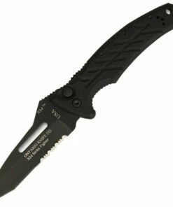Promo ⭐ Ontario Knife Company, 8746, XM Auto Strike Fighter, Partially Serrated Edge 🎉