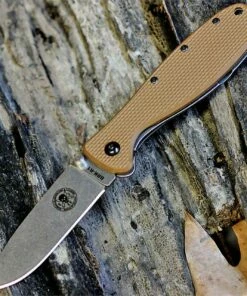 Deals 😍 BRK Zancudo Folder, Stonewash Blade,Coyote Brown Handle, Design by Esee Knives 👏