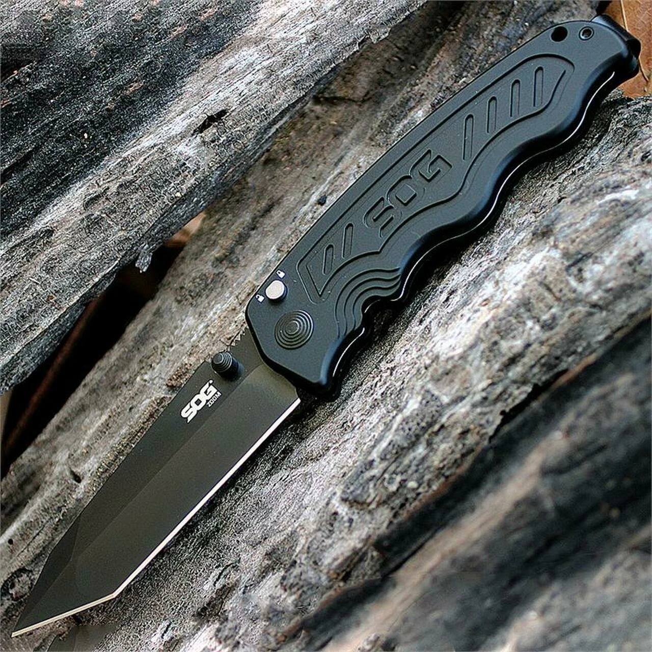 Flash Sale ✔️ SOG Zoom Folder, AUS-8 Tanto, Black TiNi, Black Aluminum Handle 🎁 1 Flash Sale ✔️ SOG Zoom Folder, AUS-8 Tanto, Black TiNi, Black Aluminum Handle 🎁