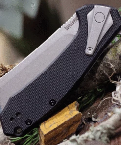 Wholesale 👏 Kershaw Knives Kershaw 3455 Bracket, 3.4" Stonewashed 8Cr13MoV Plain Blade, Black G10 /Stainless Steel Handle 🎁 -Automatic Knives shop ks3455.4 20486.1619019670