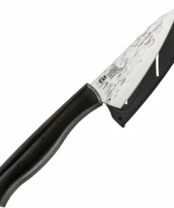 Coupon ❤️ Kershaw Knives Kershaw Inspire Paring Knife, 3.5" Hammered 4116 Stainless Blade, Black Synthetic Handle 💯