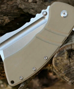 Deals 🔥 Kansept Knives Kansept XL Korvid Flipper - Light Sand G10 (3.6" Satin 154CM Cleaver) T1030A5 ⭐ -Automatic Knives shop kt1030A5.3 25066.1641927843