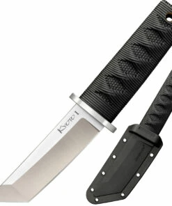 Cheapest 👍 Cold Steel Kyoto I CS-17DA, 3.25" 8Cr13MoV SS Tanto Plain Blade, Black Long Kray-Ex Handle 😀