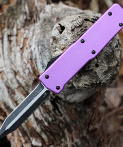 Best Pirce ✨ Templar Knife Co. Templar Premium Lightweight Large OTF -Alum. Purple (3.55" D2 Blk Dagger) LA-AP-12-1 ✨