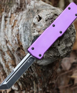 Best deal 🔔 Templar Knife Co. Templar Premium Lightweight Large OTF -Alum. Purple (3.55" D2 Blk Tanto) LA-AP-22-1 🔔
