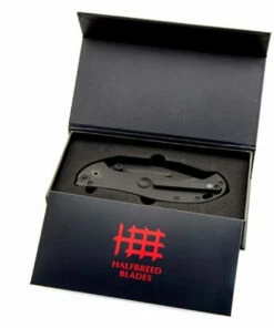 Brand new ✨ Halfbreed Blades Halfbreed Large Bush Flolder - Black Ti (4.13" S35VN Black) LBF-01 ✔️ -Automatic Knives shop lbf 01 blk box wfpvkhwhgxqf 01376.1629749392