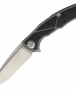 Coupon 🧨 Maxace Knives Halictus, 3.75" M390 Stonewashed Tanto Blade, Gray Titanium Handle w/Carbon Fiber Inlays ⌛