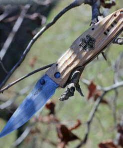 Best Sale 👏 Mcusta 182D Linerlock, 3.75" Damascus Plain Blade, Staminawood Handle 🧨