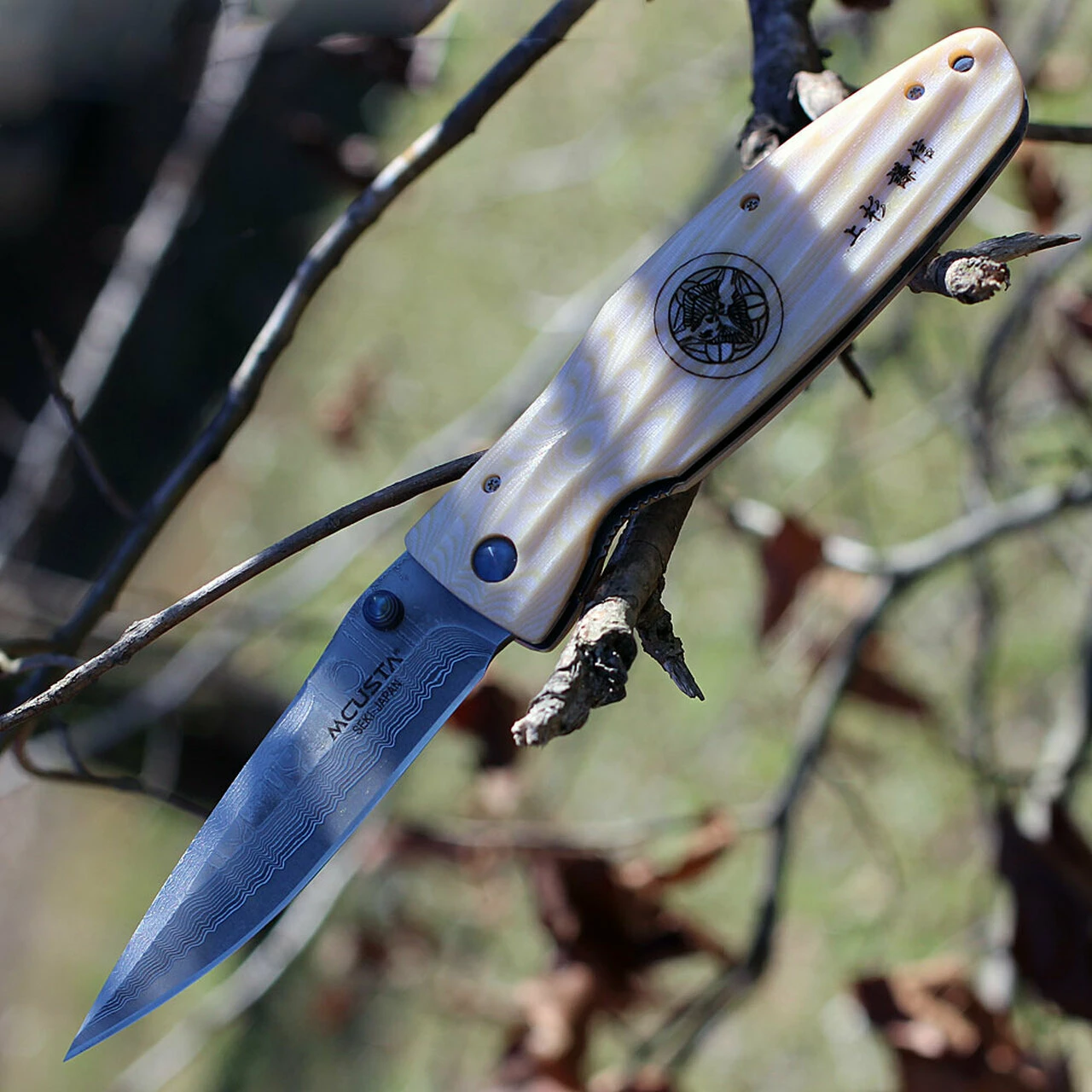 Budget ⭐ Mcusta 185D Gunshin, 3.75" Damascus Plain Blade, Textured Ivory Handle 🛒 1 Budget ⭐ Mcusta 185D Gunshin, 3.75" Damascus Plain Blade, Textured Ivory Handle 🛒