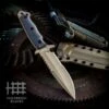 Best deal 🎁 Halfbreed Blades Halfbreed Medium Infantry Knife - Black G-10 (5.31" D2 Dark Earth) MIK-03 DE 😀