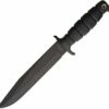 Coupon 🔥 Ontario 8682 SP-6 Fighting Knife, 7.9" 1095 Plain Blade, Black Kraton Handle 👏