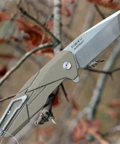 Discount 🛒 Ruike P138W, 3.5" 14C28N Plain Blade, Desert Tan G-10 Handle ✨ -Automatic Knives shop p138 w.1 32417.1566585948