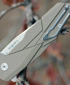 Discount 🛒 Ruike P138W, 3.5" 14C28N Plain Blade, Desert Tan G-10 Handle ✨ -Automatic Knives shop p138 w.3 91940.1566585949