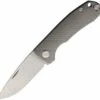 Best deal 🎁 PMP Knives & Maxace Harmony PMP004, 3" Satin Bohler M390 Drop Point Blade, Gray Titanium Handles 🔔