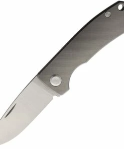 Best deal 🎁 PMP Knives & Maxace Harmony PMP004, 3" Satin Bohler M390 Drop Point Blade, Gray Titanium Handles 🔔