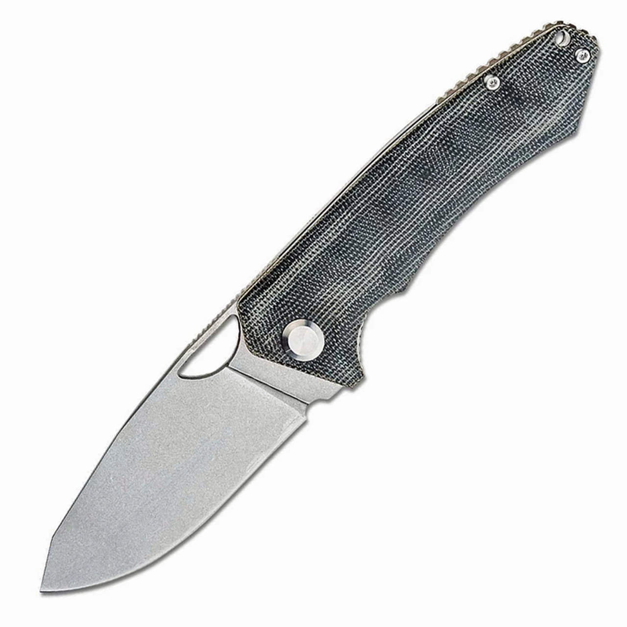Discount ⭐ PMP Knives PMP Spartan Front Flipper - Blk Micarta (3.25" N690 SW) SPRTNMBK ⌛ 1 Discount ⭐ PMP Knives PMP Spartan Front Flipper - Blk Micarta (3.25" N690 SW) SPRTNMBK ⌛