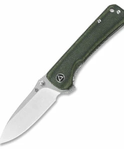 Best deal 💯 QSP Knife Hawk, QS131-H, 3.25" Sandvik 14C28N, Two-Toned Satin Blade, Green Linen Micarta Handle 💯